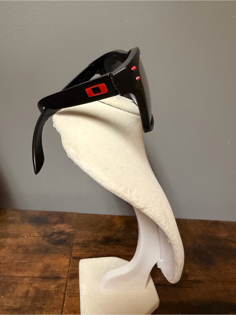 Oakley Holbrook Black Sunglasses with Red Accent